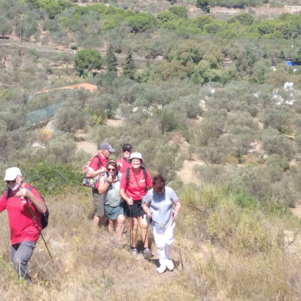Gisèle, la courageuse, dans la dernière montée.